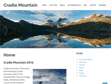 Tablet Screenshot of cradle-mountain.com